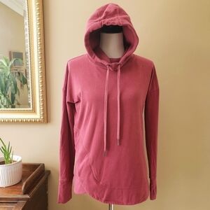 Sweaty Betty Fleece Luxe Invigorate Hoodie Funnel Neck Size Small